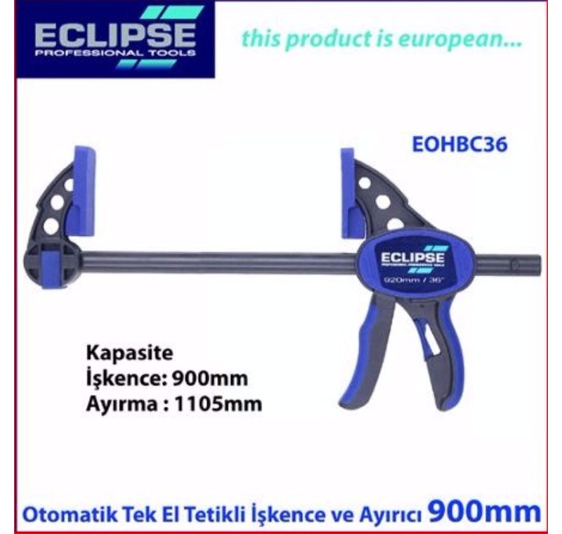 EL ALETLERİ - İŞKENCELER - Eclipse EOHBC36 Otomatik tek el ile kullanım işkence ve ayırıcı 900 MM -EOHBC36