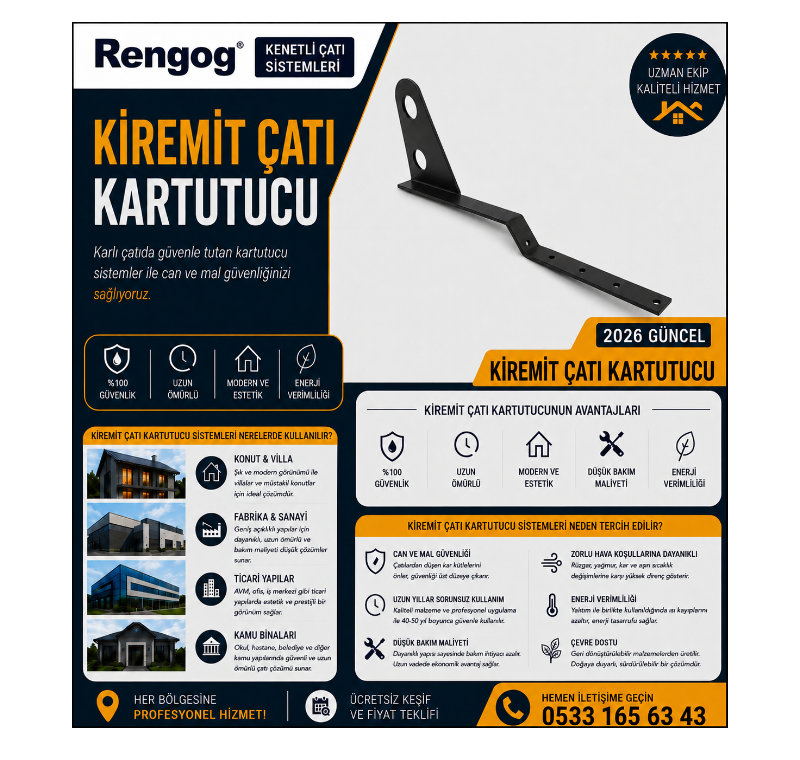 KİREMİT ÇATI KARTUTUCU -KY07