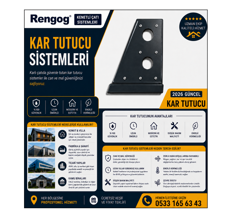 KENET ÇATI KAR TUTUCU -KY02